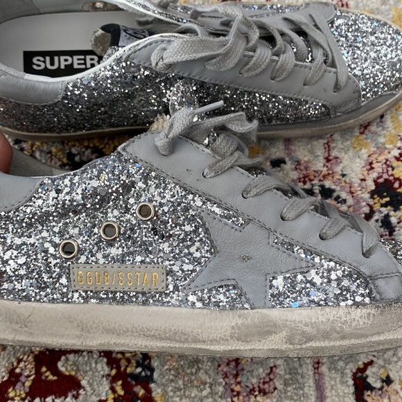 Golden Goose Superstar silver glitter 39 - Picture 7 of 11